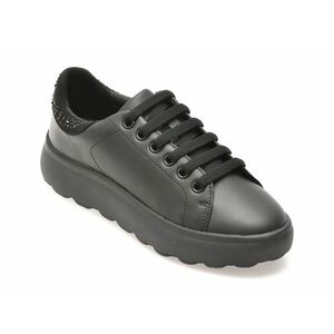 Pantofi casual GEOX negri, D46TCB, din piele naturala imagine