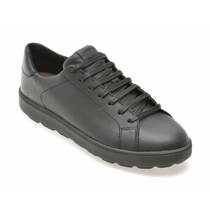 Pantofi casual GEOX negri, D45WEB, din piele naturala imagine