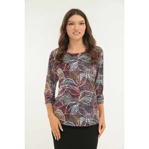 Bluza lejera cu imprimeu abstract multicolor imagine