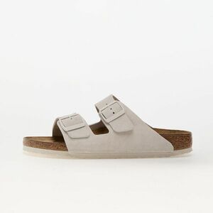 Sneakers Birkenstock Arizona Suede Leather Antique White imagine