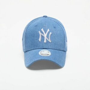 New Era MLB New York Yankees Womens Diamante Denim 9FORTY Adjustable Cap Blue imagine