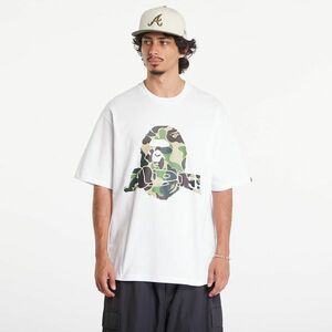 Tricou A BATHING APE Abc Camo Ape Head Relaxed Fit Short Sleeve Tee White imagine