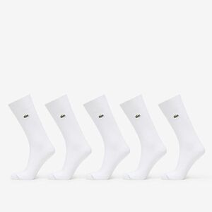 LACOSTE Socks 5-Pack White/ White imagine