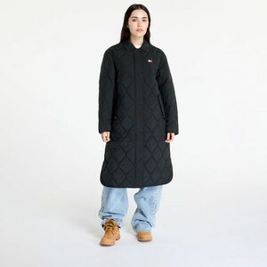 Jacheta Tommy Jeans Onion Quilt Coat Jacket Black imagine