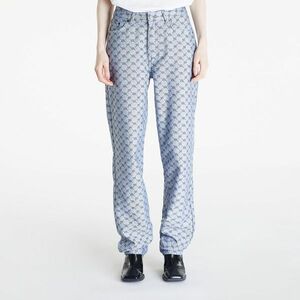 Pantaloni Daily Paper Avery Meda Jeans White/ Blue imagine