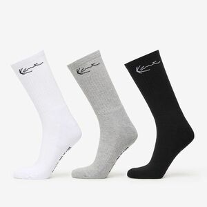 Karl Kani Signature Socks 3-Pack Black/ Grey/ White imagine