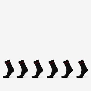 Hugo Boss Rib Logo Sock 6-Pack Black imagine