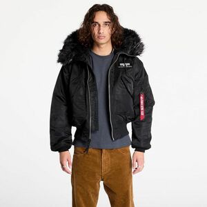 Jacheta Alpha Industries 45P Hooded Black/ Black imagine