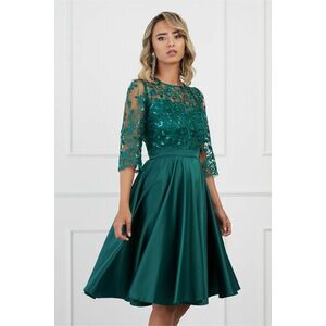 Rochie verde de ocazie in clos din dantela imagine