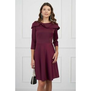 Rochie DY Fashion bordo cu guler maxi tip funda imagine