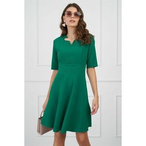 Rochie DY Fashion verde cu decupaj la decolteu imagine