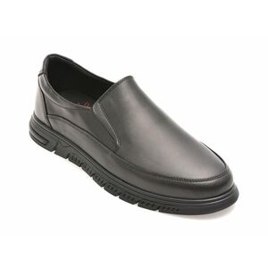 Mocasini casual OTTER negri, 2495091, din piele naturala imagine