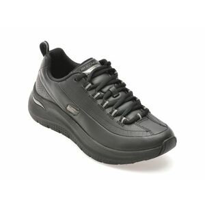 Pantofi sport SKECHERS negri, 150061, din piele naturala imagine