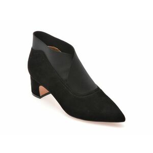 Botine elegante FLAVIA PASSINI negre, D102, din piele intoarsa imagine