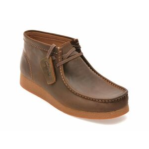 Ghete casual CLARKS maro, WALEVBT, din piele naturala imagine