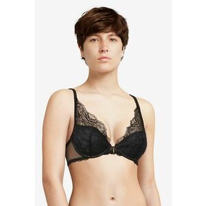 Chantelle Sutien culoarea negru, dantela, material neted imagine