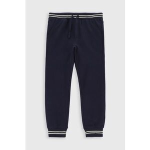 Coccodrillo pantaloni de trening din bumbac pentru copii culoarea albastru marin, neted imagine