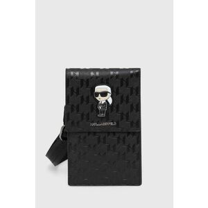 Karl Lagerfeld husă pentru carduri culoarea negru imagine