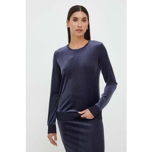 Max Mara Leisure longsleeve culoarea albastru marin imagine