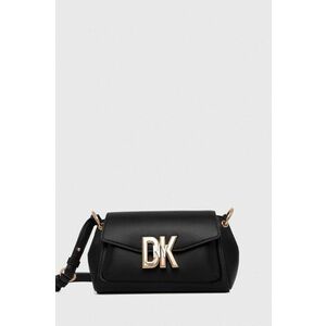 Dkny poseta de piele culoarea negru imagine