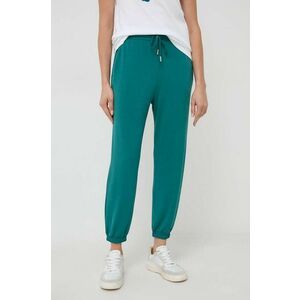 Marella pantaloni de trening culoarea verde, neted imagine