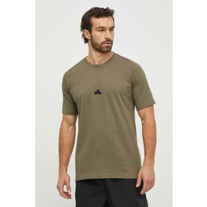 adidas tricou din bumbac Z.N.E barbati, culoarea verde, cu imprimeu imagine