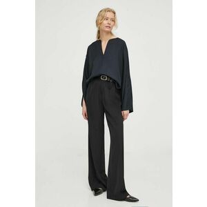 By Malene Birger bluza femei, culoarea negru, neted imagine