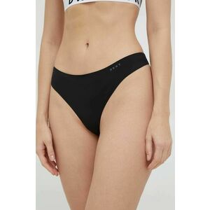 Dkny tanga 2-pack culoarea negru imagine