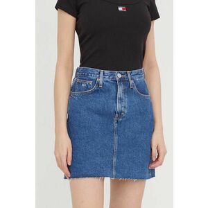 Tommy Jeans fustă din denim mini, drept DW0DW17285 imagine