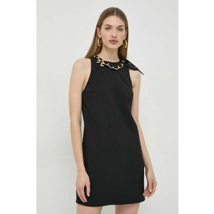 Elisabetta Franchi rochie culoarea negru, mini, drept imagine