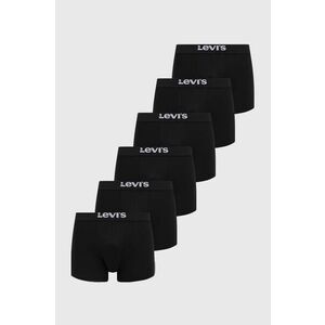 Levi's boxeri 6-pack barbati, culoarea negru imagine