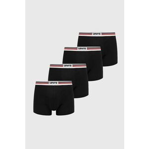 Levi's boxeri 4-pack barbati, culoarea negru imagine