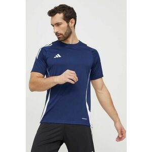 adidas Performance tricou de antrenament Tiro 24 culoarea bleumarin, cu imprimeu IS1018 imagine