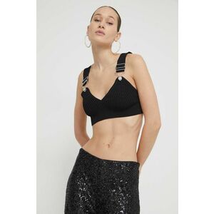 Moschino Jeans top femei, culoarea negru imagine