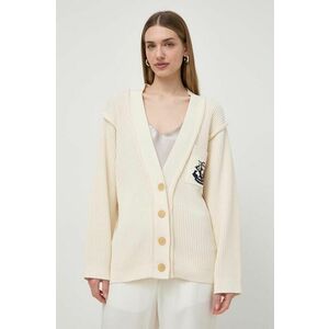 Victoria Beckham cardigan cu amestec de mătase culoarea bej 1224KJU005604A imagine