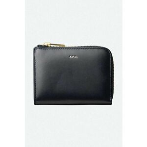 A.P.C. portofel de piele culoarea bleumarin PXAWV.F63166-DARKNAVY imagine