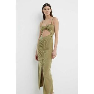 Alohas rochie culoarea verde, midi, mulata imagine