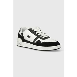 Lacoste sneakers din piele T-Clip Logo Leather culoarea alb, 47SMA0073 imagine