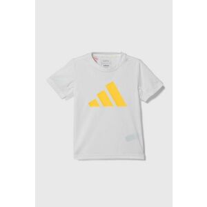 adidas tricou copii culoarea alb, cu imprimeu imagine