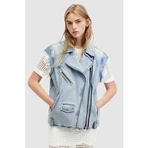 AllSaints vesta de blugi RIPLEY WAISTCOAT femei, de tranzitie, W055OA imagine