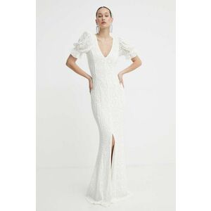 Rotate rochie de mireasă Lace Puffy culoarea bej, maxi, mulata, 112172857 imagine