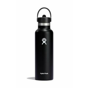 Hydro Flask sticla termica 21 Oz Standard Flex Straw Cap Black culoarea negru, S21FS001 imagine