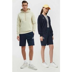 Lacoste pantaloni scurti din bumbac culoarea albastru marin, cu imprimeu imagine