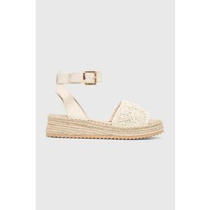 Answear Lab espadrile culoarea bej, cu platforma imagine