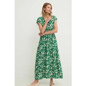 Answear Lab rochie culoarea verde, maxi, evazati imagine