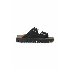 Birkenstock papuci din piele Arizona Chunky Birkenstock x Papillio femei, culoarea negru, cu platforma, 1028403 imagine