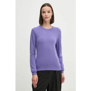 United Colors of Benetton pulover de lana femei, culoarea violet, light imagine