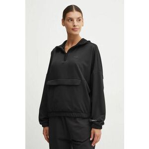 adidas bluza City Escape femei, culoarea negru, cu glugă, neted, IV7524 imagine