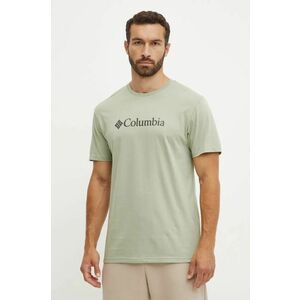 Columbia tricou CSC Basic Logo barbati, culoarea verde, cu imprimeu, 1680053 imagine