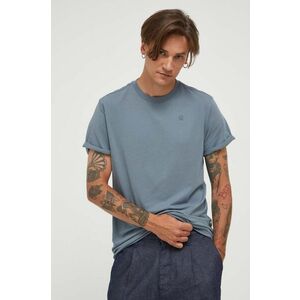 G-Star Raw tricou din bumbac culoarea gri, neted imagine